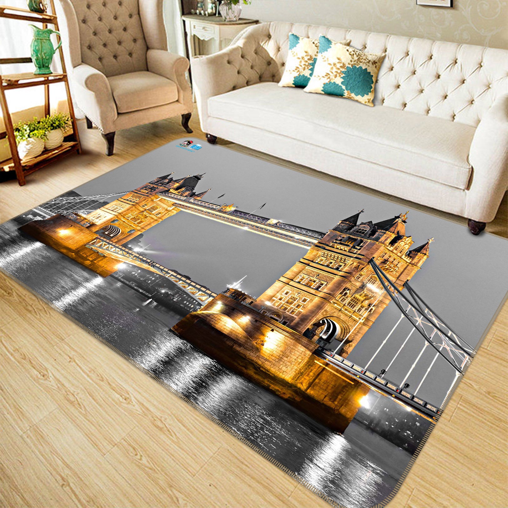 3D Bridge 66076 Non Slip Rug Mat