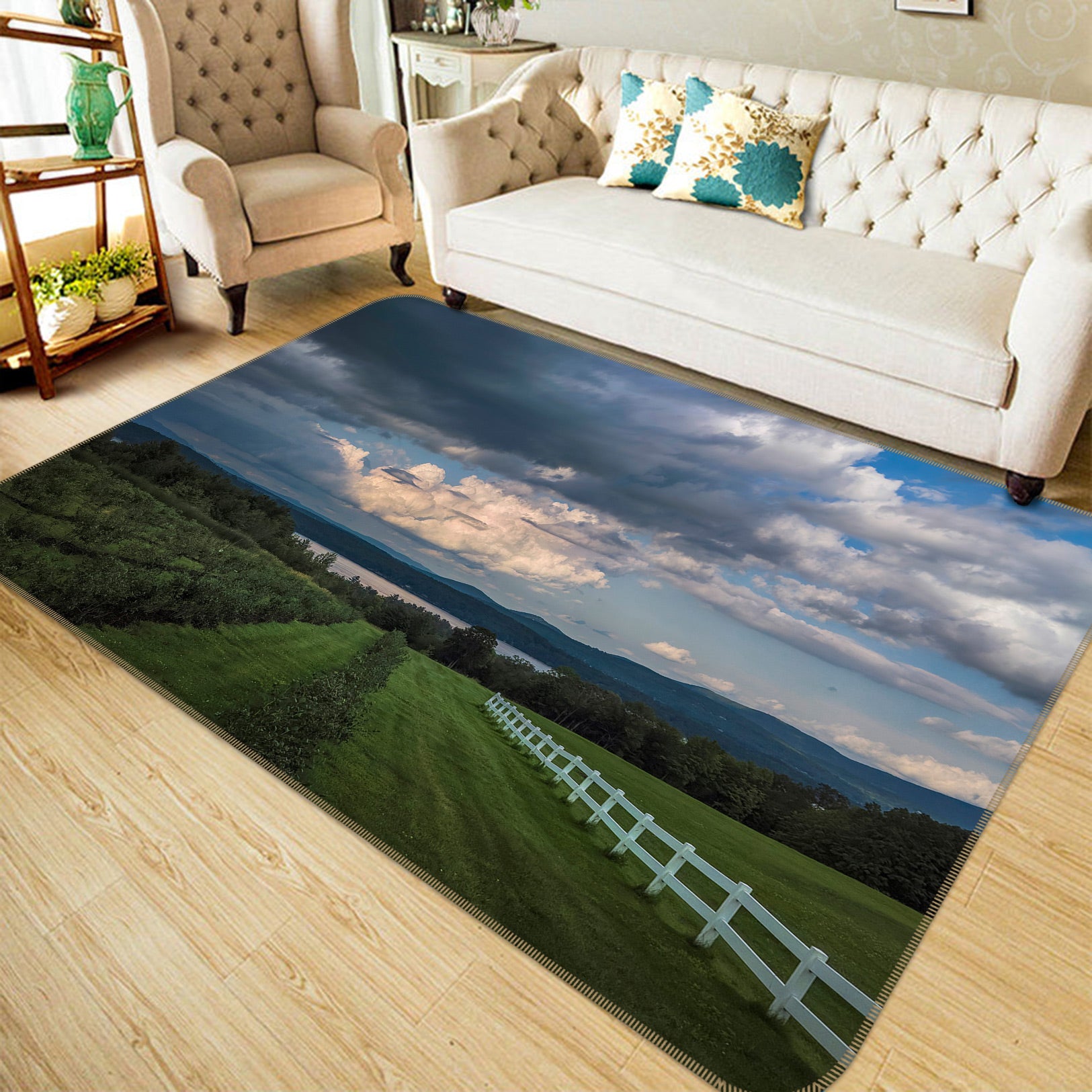 3D Orchard Farm 1006 Jerry LoFaro Rug Non Slip Rug Mat