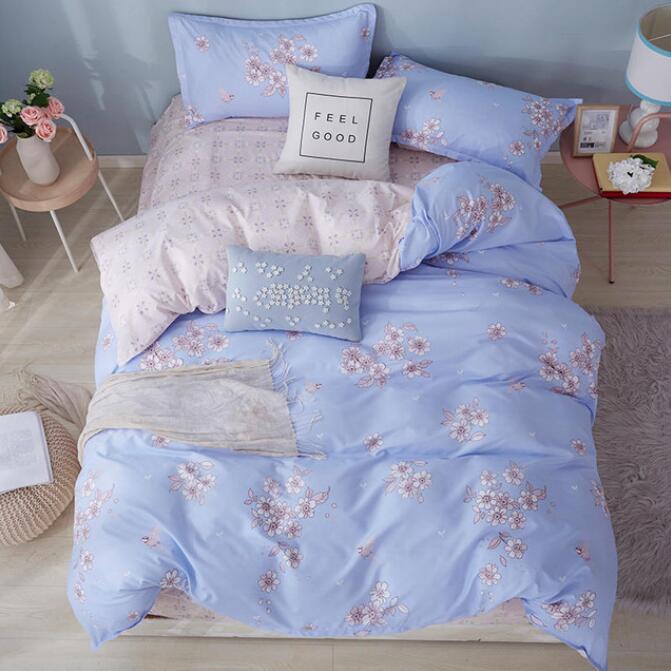 3D Light Purple 3046 Bed Pillowcases Quilt