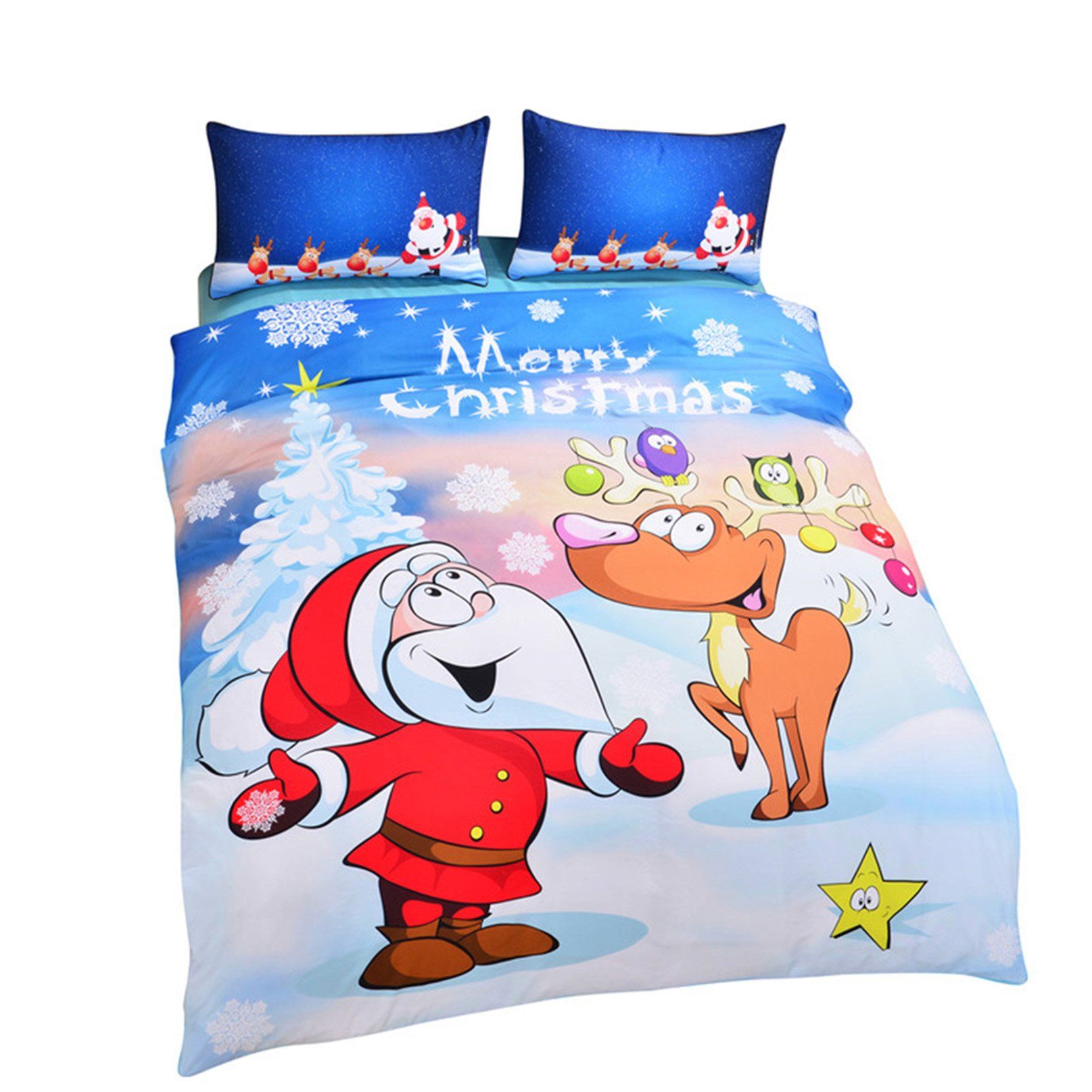 3D Merry Christmas 158 Bed Pillowcases Quilt Wallpaper AJ Wallpaper