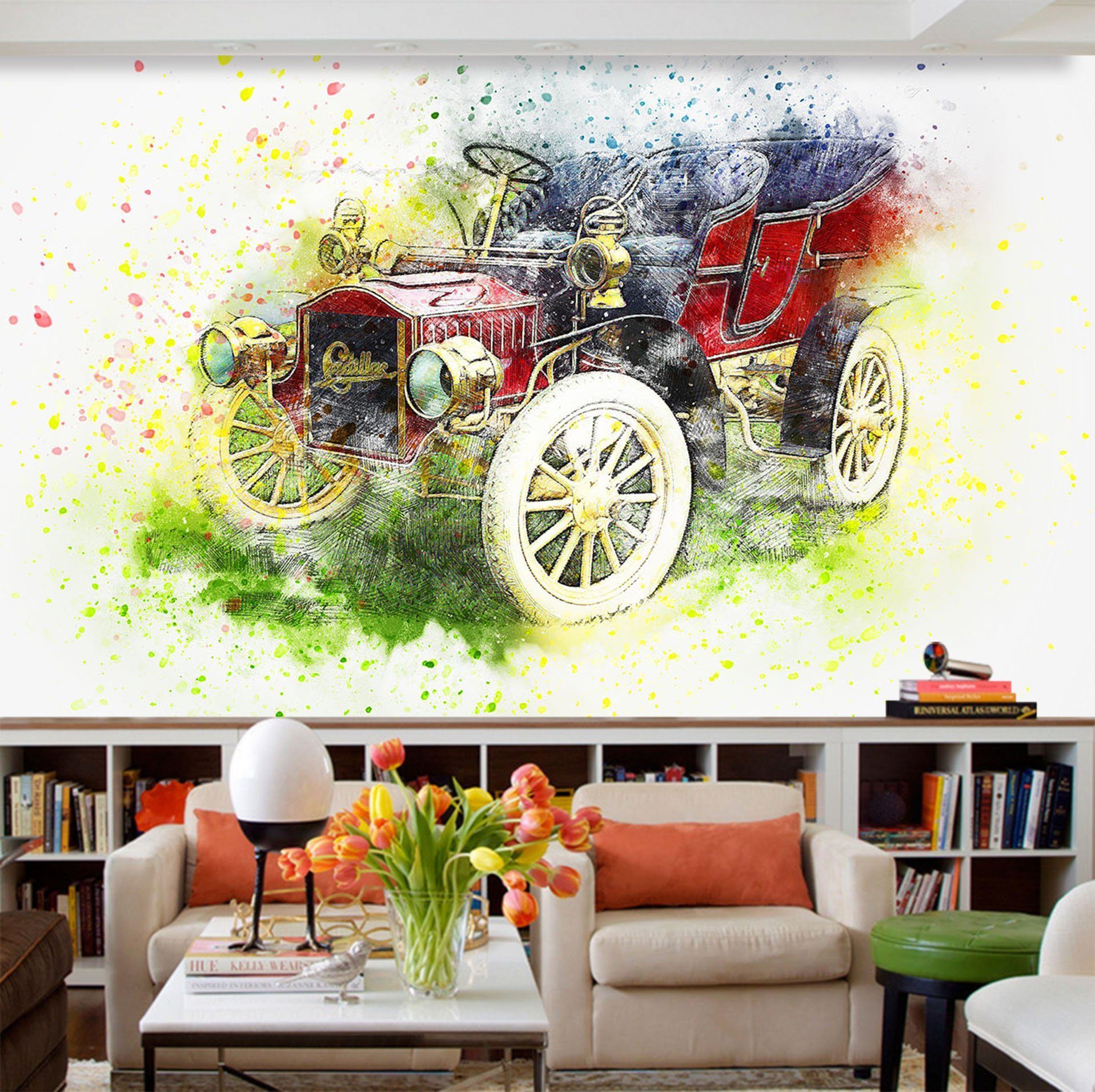 3D Carriage 953 Vehicle Wall Murals Wallpaper AJ Wallpaper 2