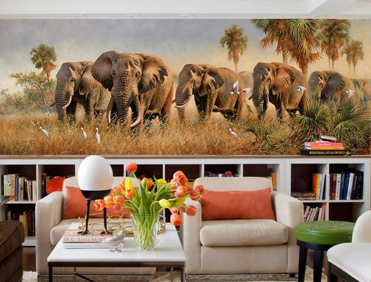 3D Elephants Groups 92 Wallpaper AJ Wallpaper