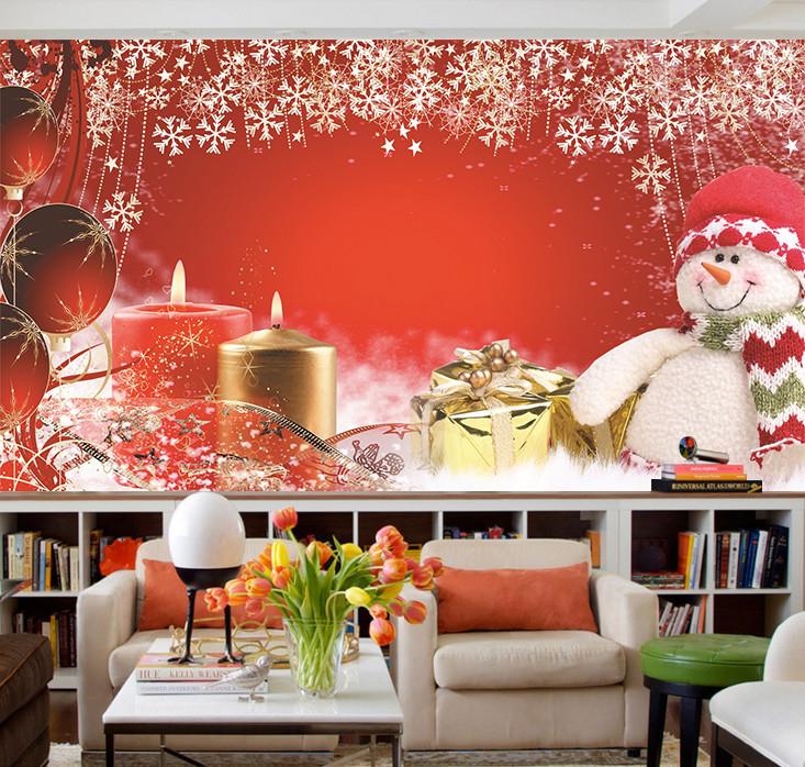 3D Christmas Snowman And Snowflake 24 Wallpaper AJ Wallpapers
