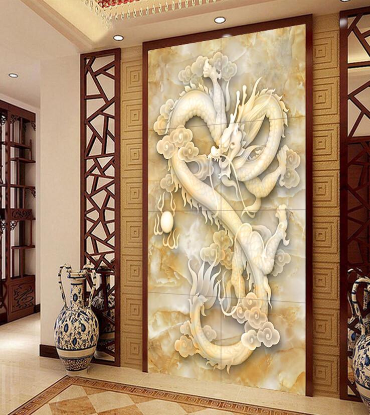 Carving Pentium Dragon Porch Wallpaper AJ Wallpaper 1