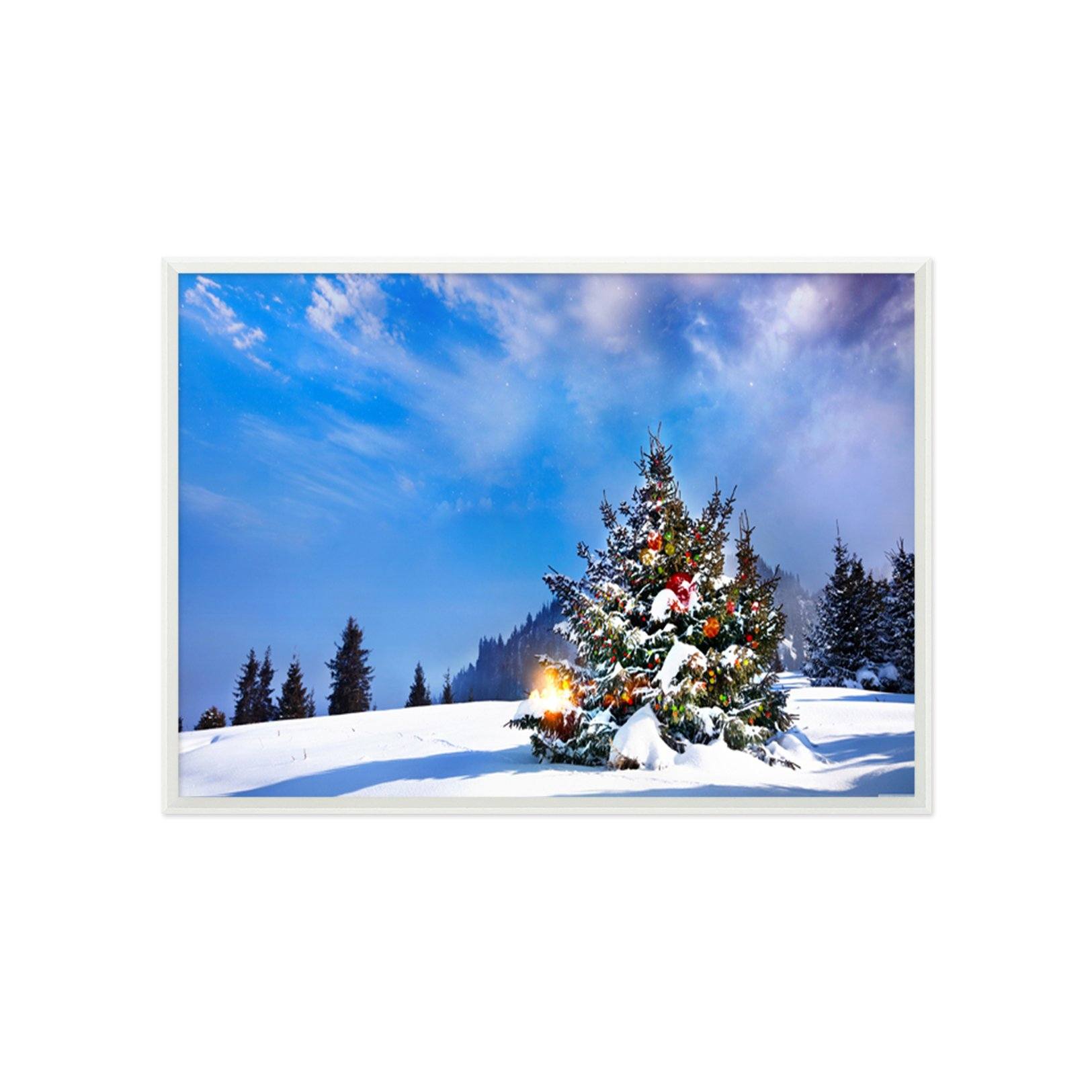 3D Christmas Tree 024 Fake Framed Print Painting Wallpaper AJ Creativity Home