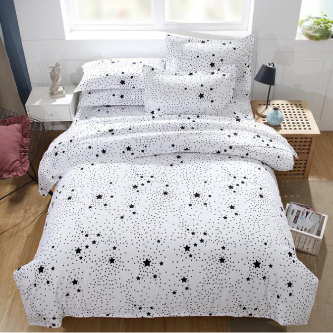 3D Black Stars 2121 Bed Pillowcases Quilt