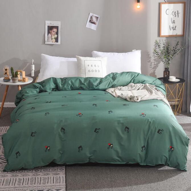 3D Green Musical Note 4183 Bed Pillowcases Quilt