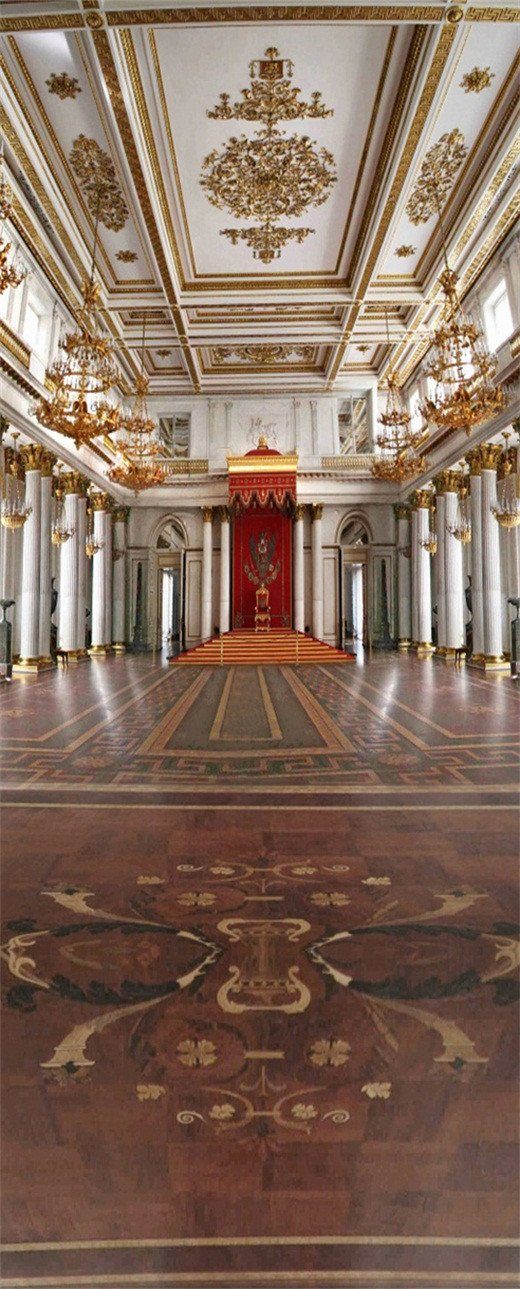 3D roof carved ballroom door mural Wallpaper AJ Wallpaper