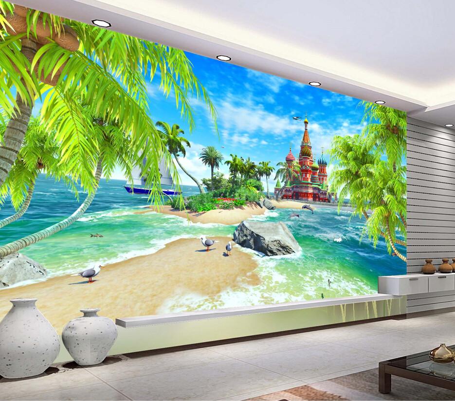 Ocean Castle Wallpaper AJ Wallpaper 2