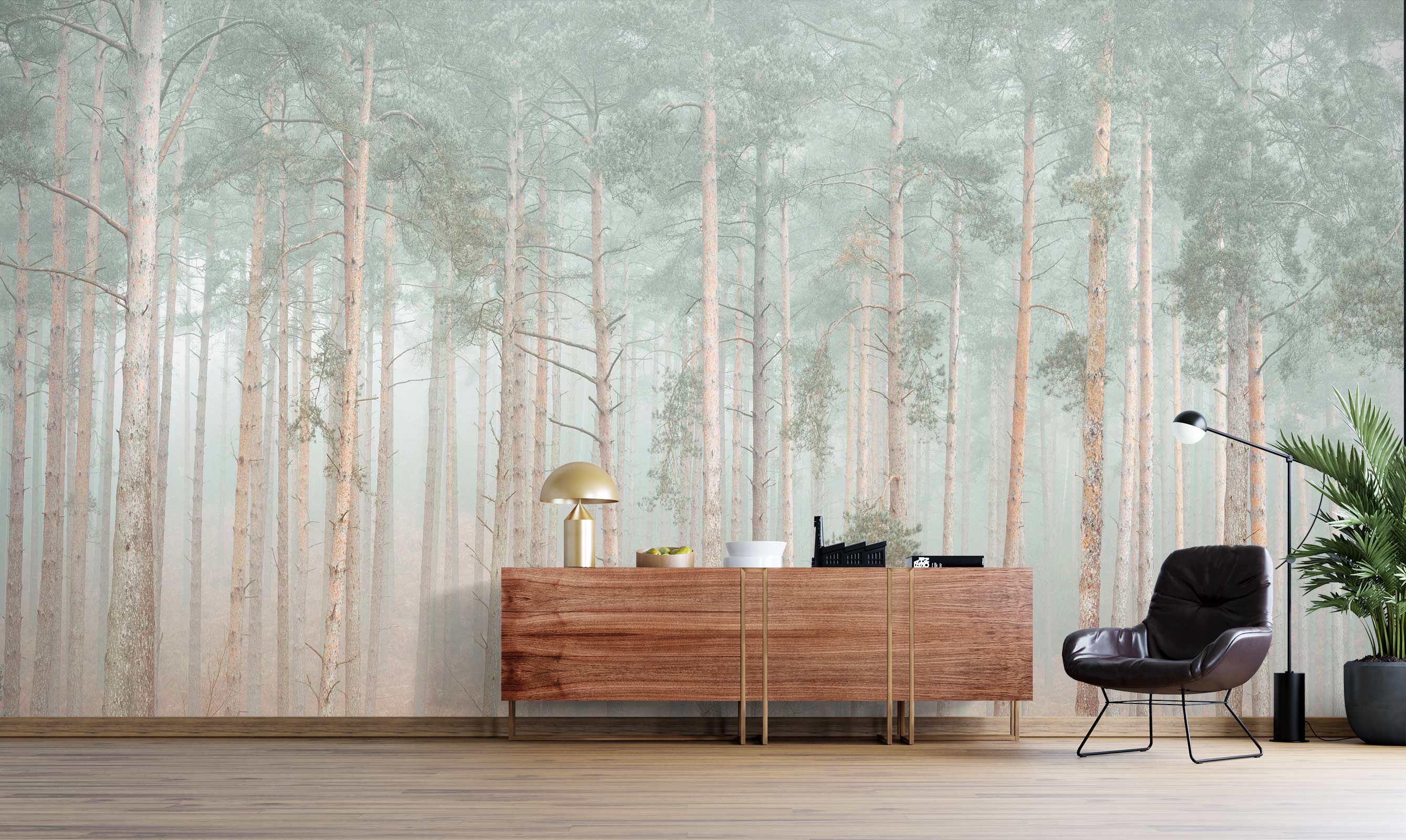 3D Green Trees 6292 Assaf Frank Wall Mural Wall Murals