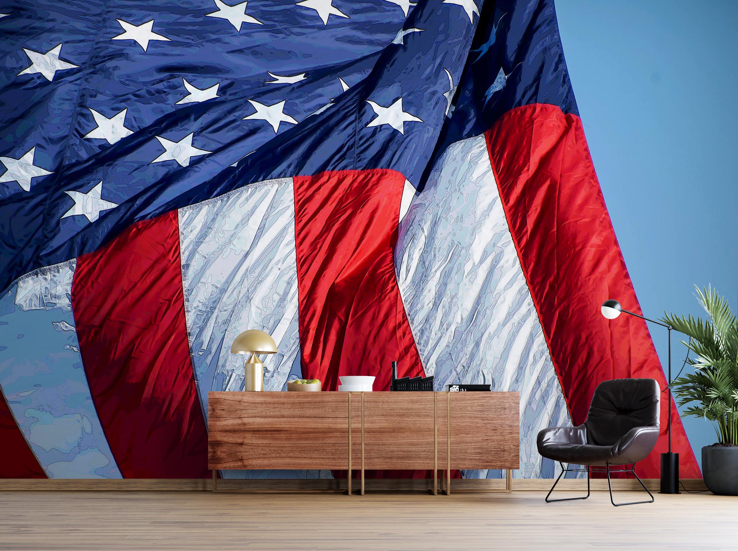 3D National Flag 10881 Alius Herb Wall Mural Wall Murals