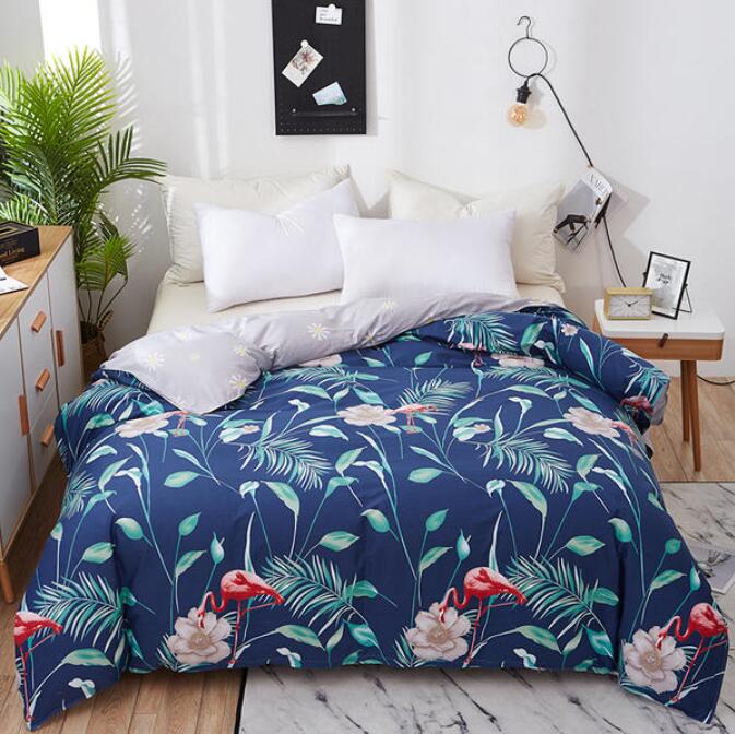 3D Leaf Flamingo 2046 Bed Pillowcases Quilt
