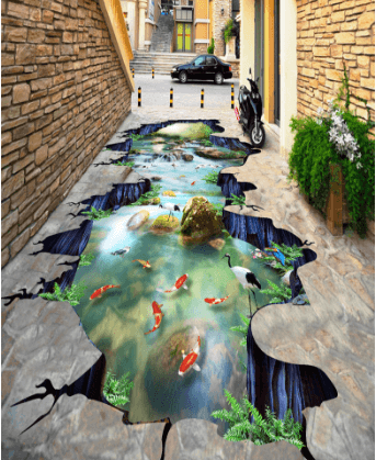 3D Crowned Crane 352 Floor Mural Wallpaper AJ Wallpaper 2