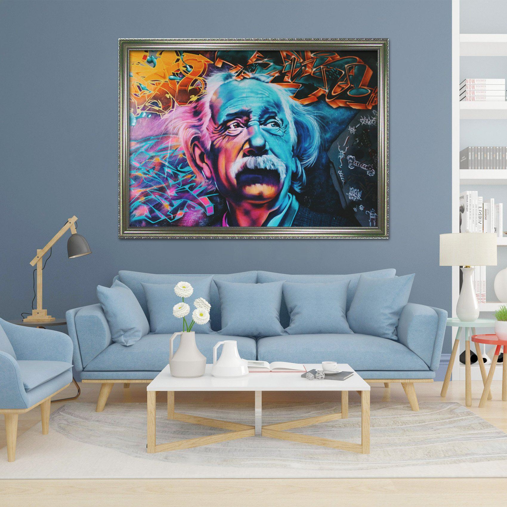 3D Old Man 193 Fake Framed Print Painting Wallpaper AJ Creativity Home