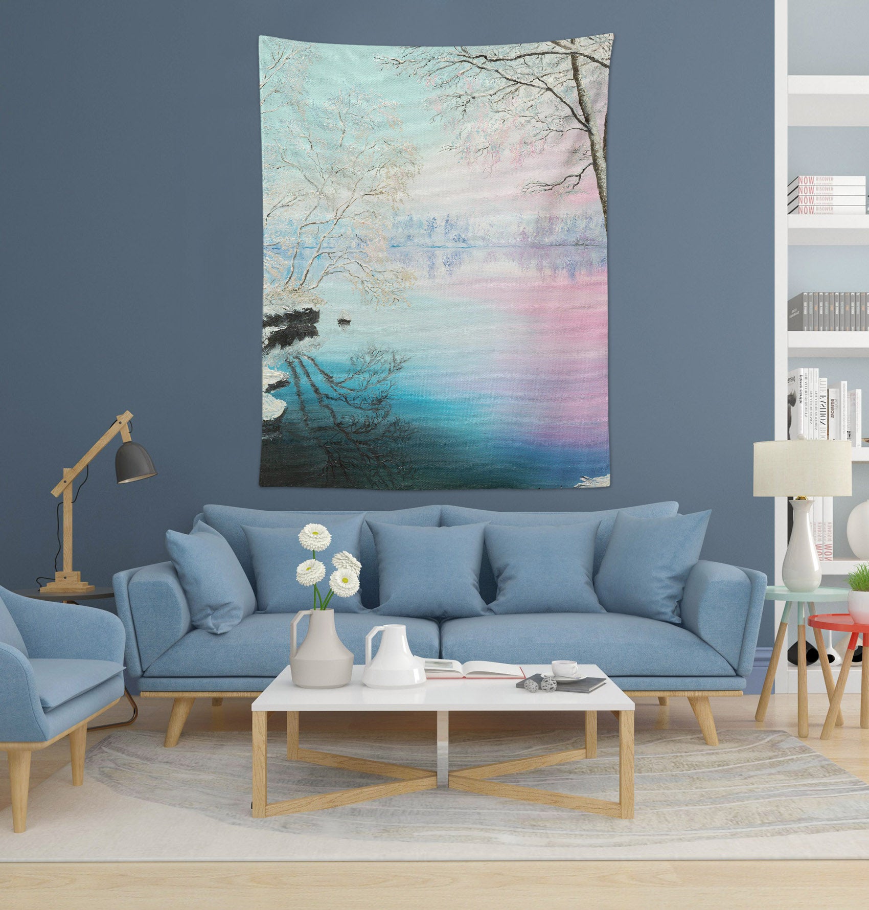 3D Winter Branches 5298 Marina Zotova Tapestry Hanging Cloth Hang