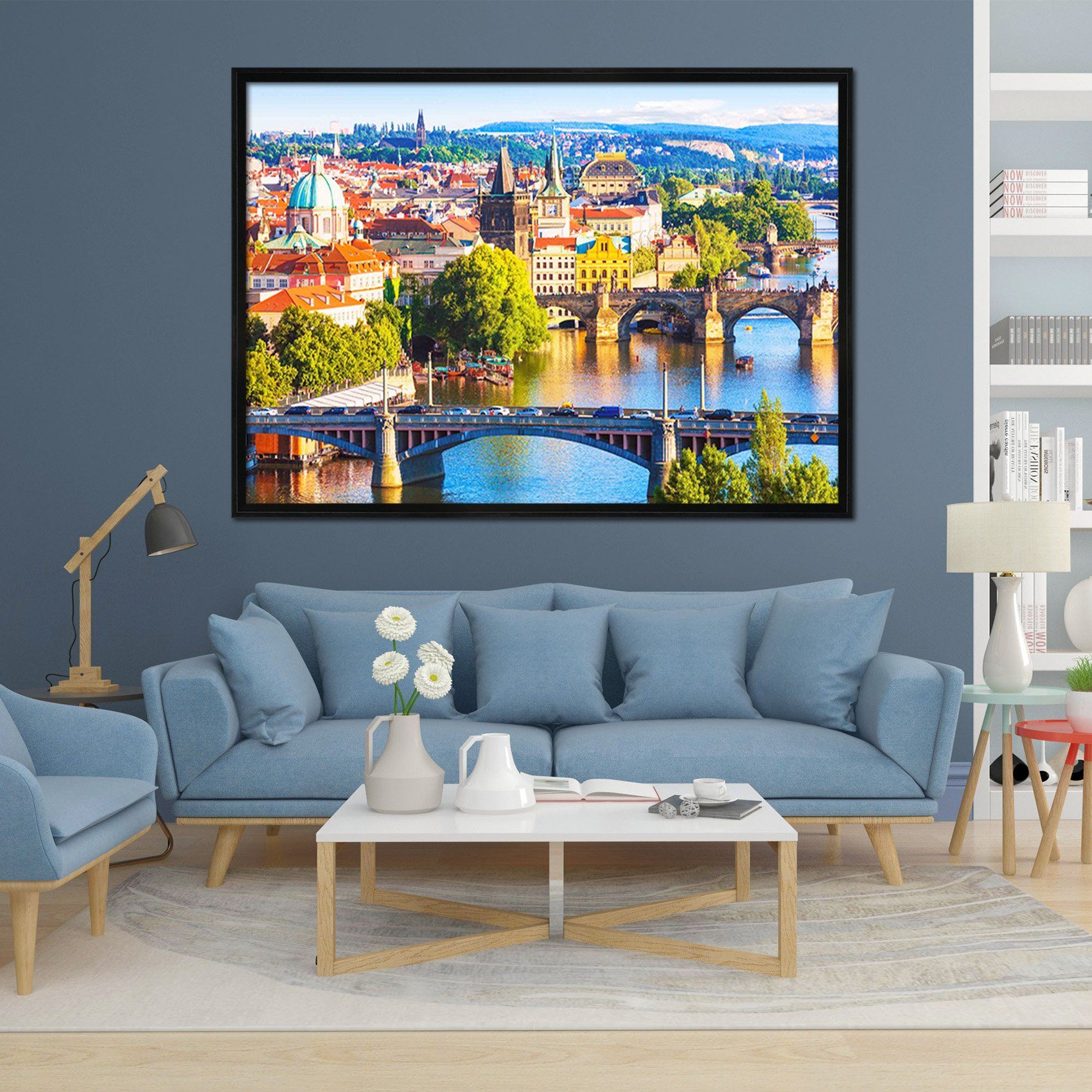 3D Beautiful City 157 Fake Framed Print Painting Wallpaper AJ Creativity Home