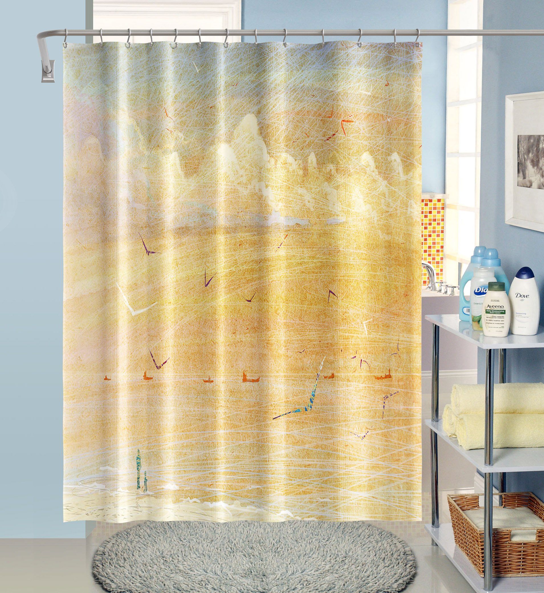 3D Graffiti Painting 026 Shower Curtain 3D Shower Curtain AJ Creativity Home