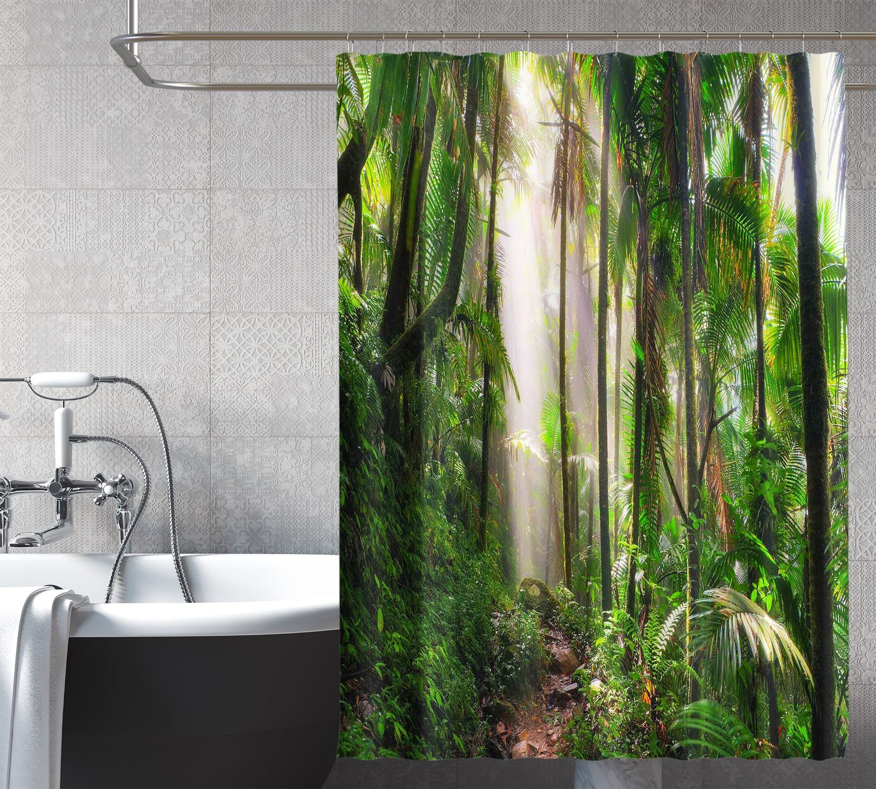 3D Mud Woods 111 Shower Curtain 3D Shower Curtain AJ Creativity Home