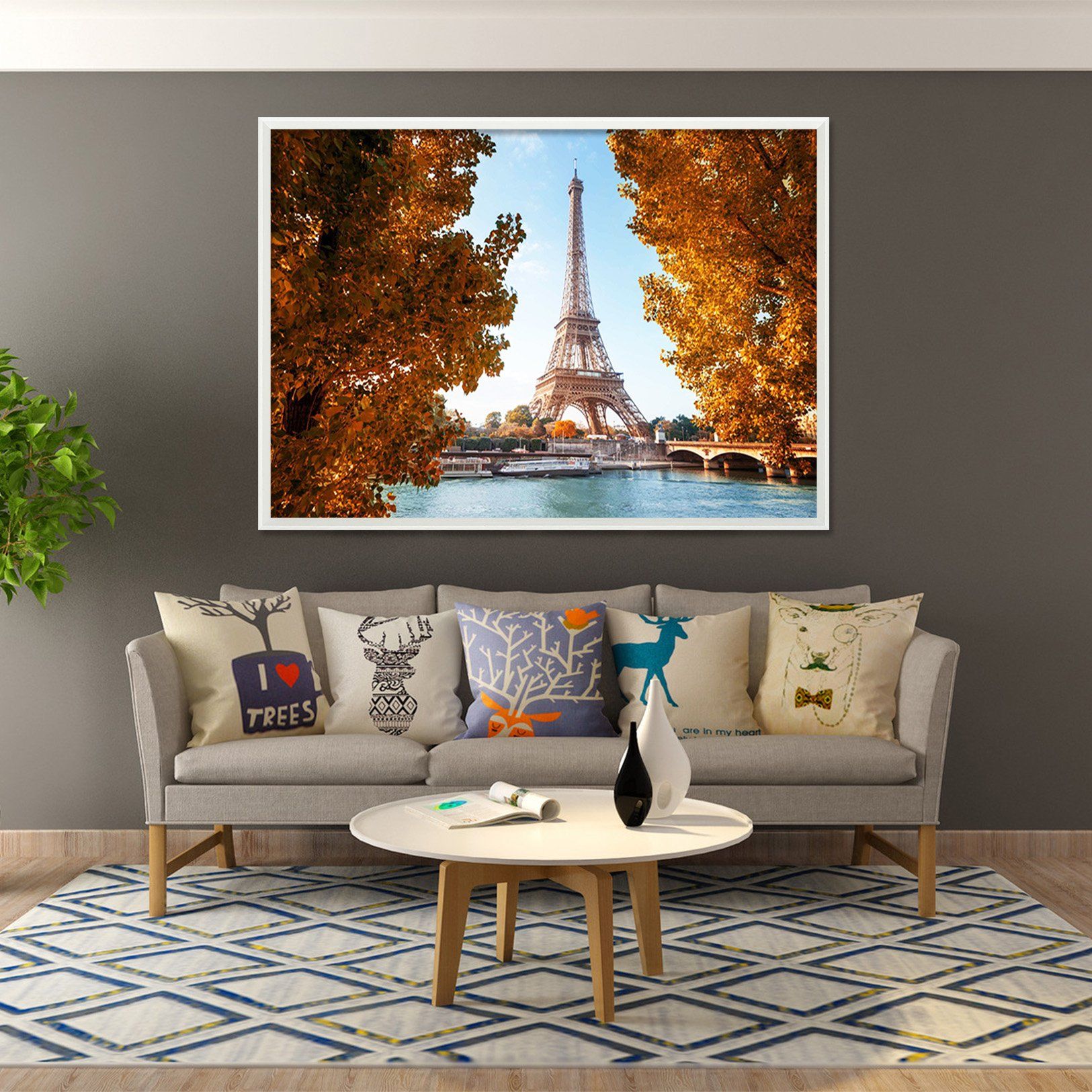 3D Remote Tower 185 Fake Framed Print Painting Wallpaper AJ Creativity Home