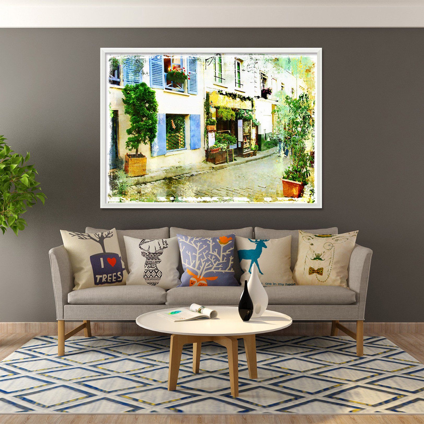 3D Door Grass 166 Fake Framed Print Painting Wallpaper AJ Creativity Home