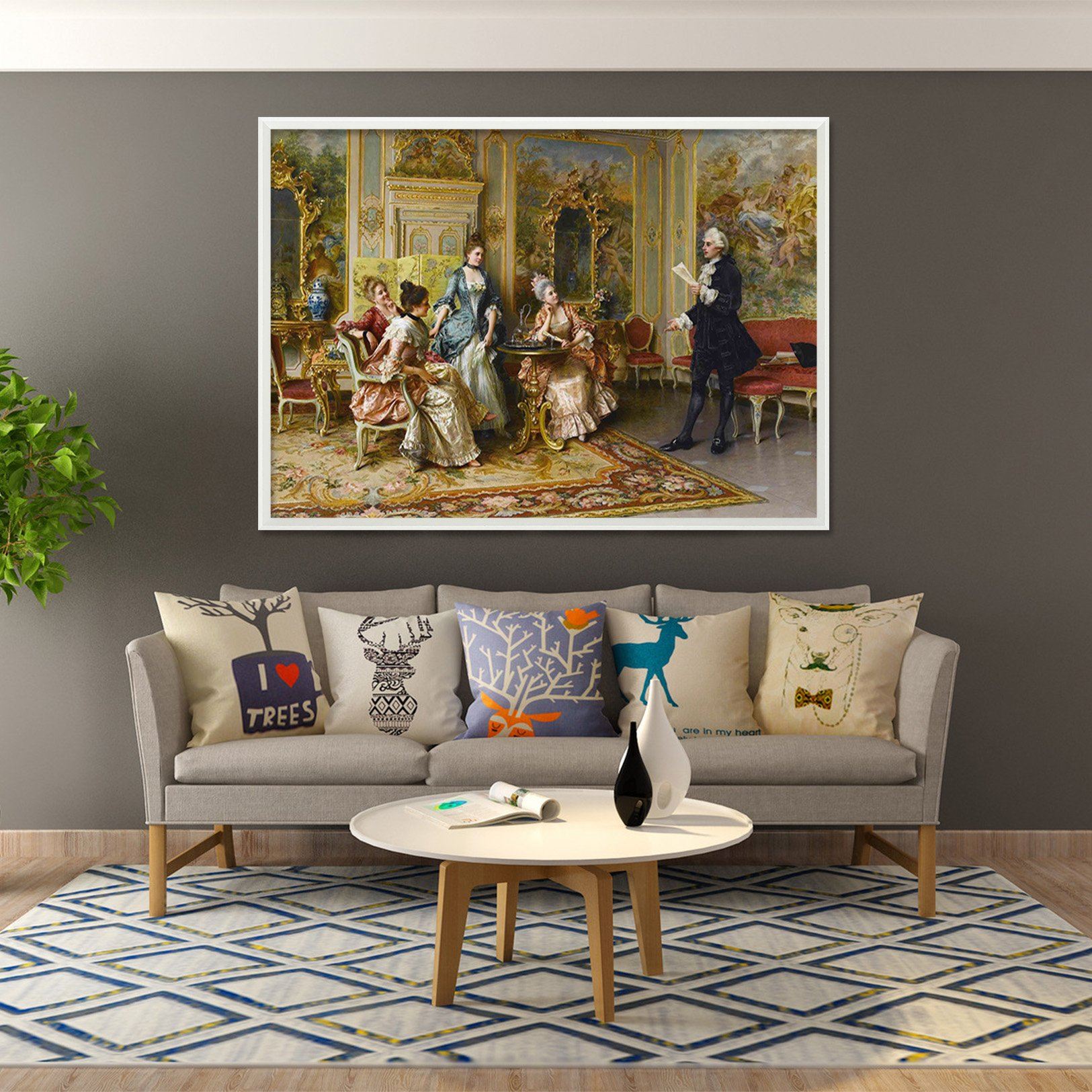 3D Read Aloud 141 Fake Framed Print Painting Wallpaper AJ Creativity Home