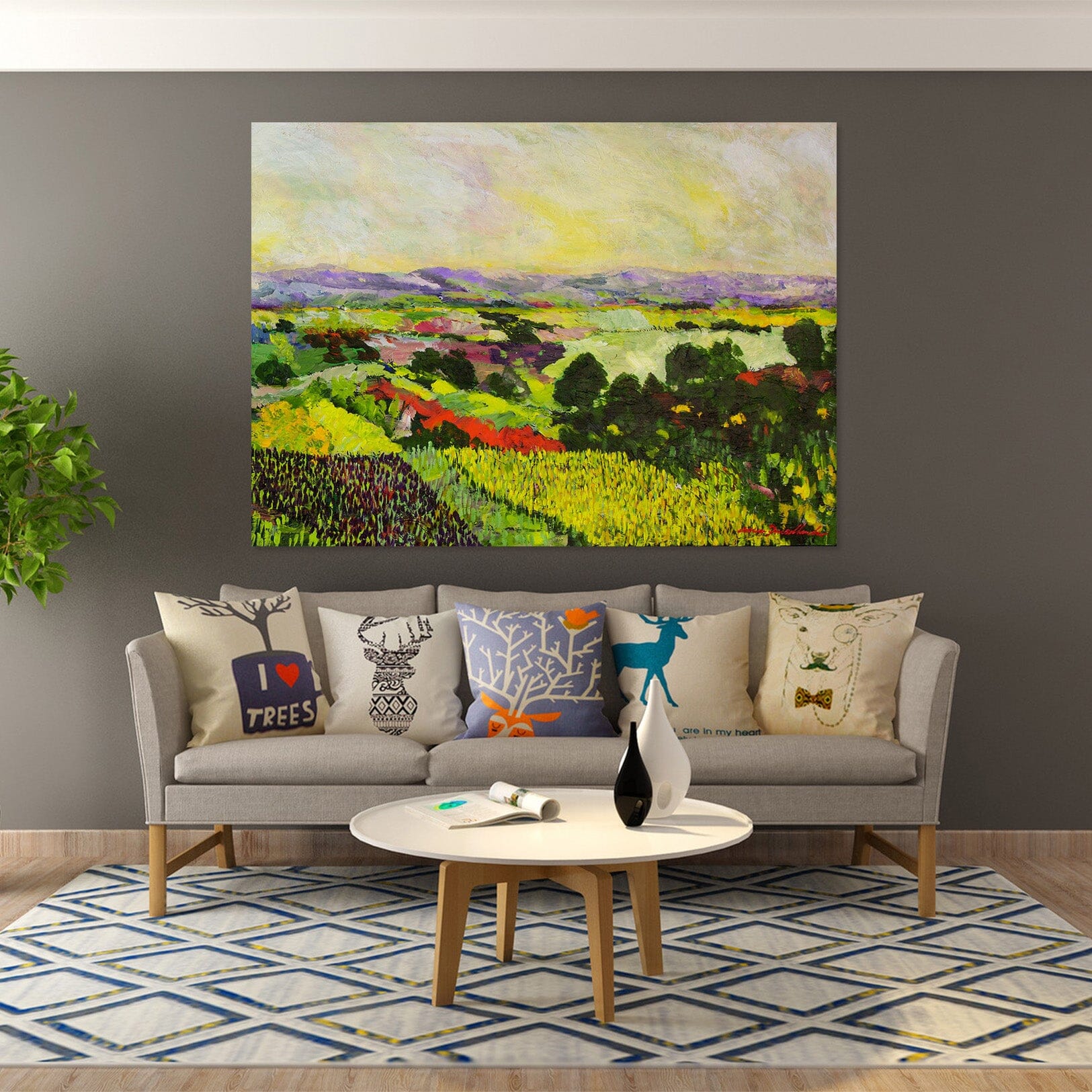 3D Colored Valley 209 Allan P. Friedlander Wall Sticker Wallpaper AJ Wallpaper 2