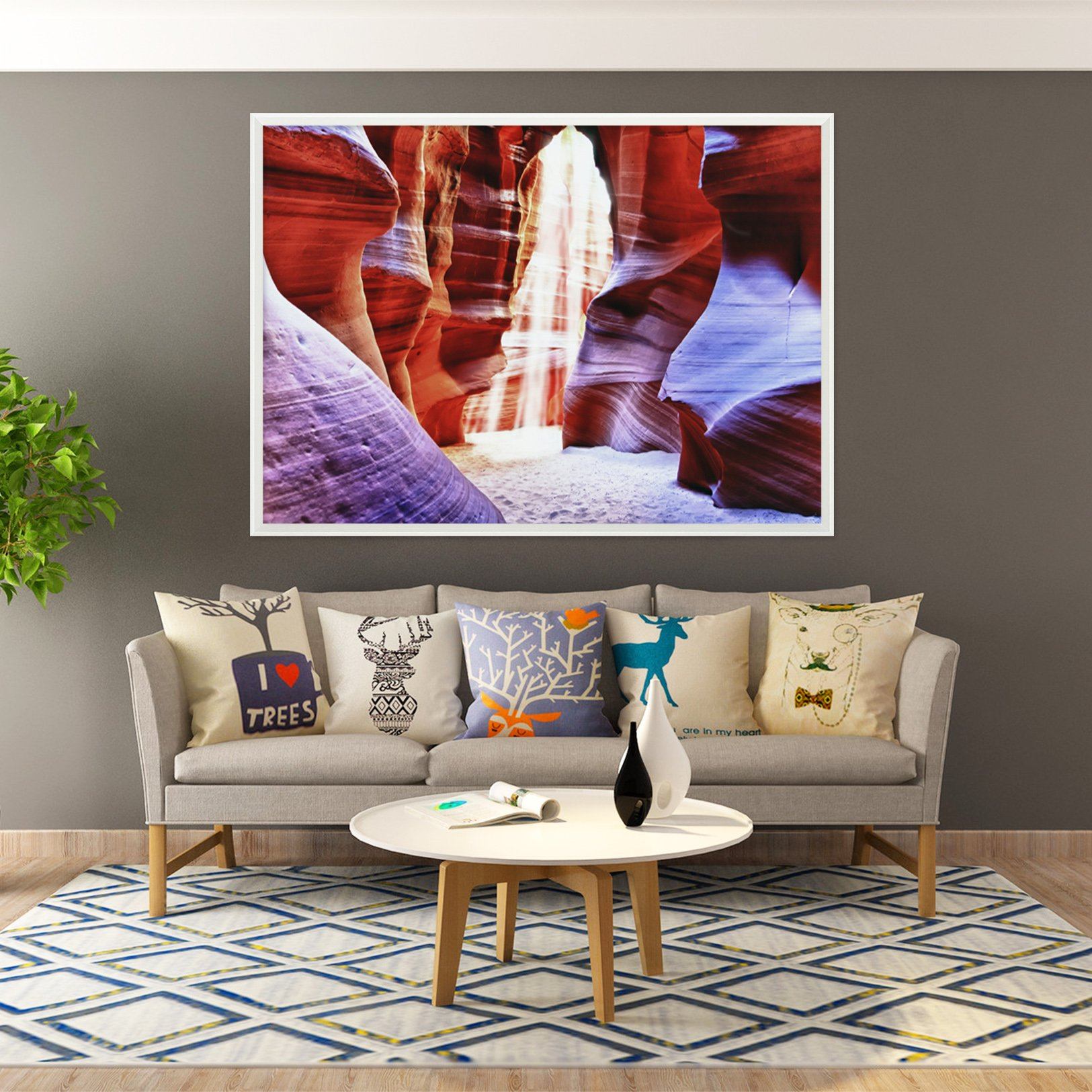 3D Strange Rock 162 Fake Framed Print Painting Wallpaper AJ Creativity Home