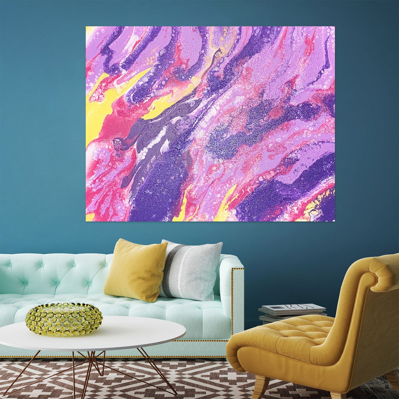 3D Pink Purple 4561 Valerie Latrice Wall Sticker