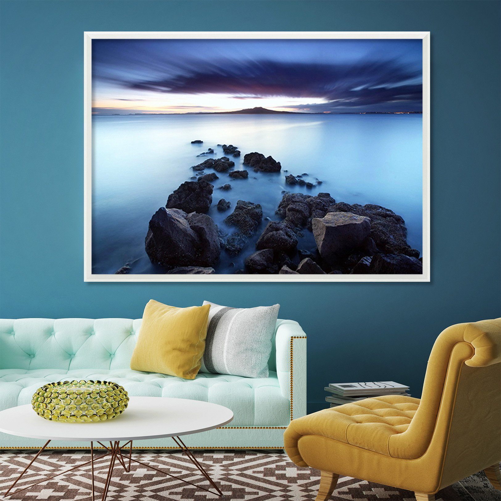 3D Big Stones 137 Fake Framed Print Painting Wallpaper AJ Creativity Home