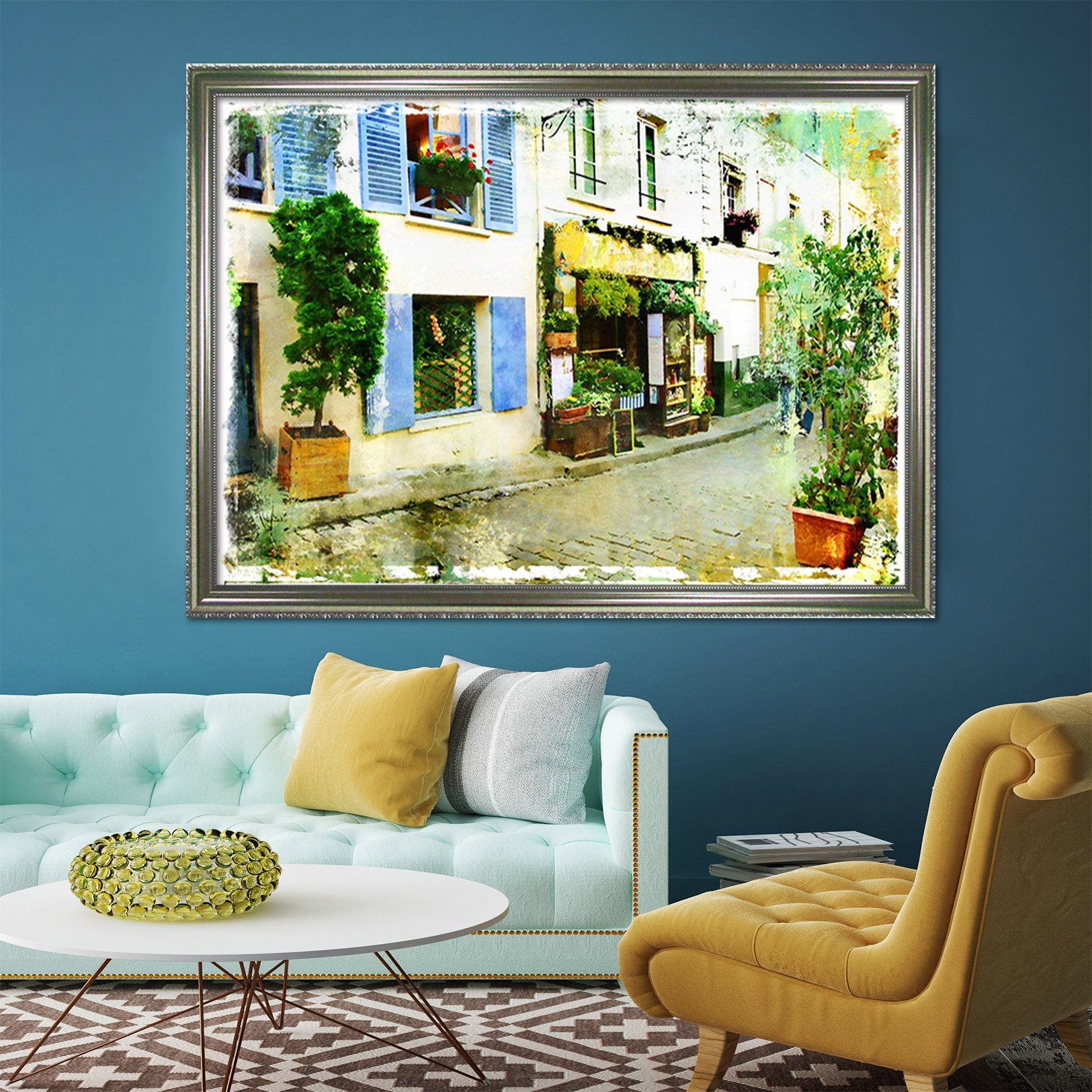 3D Door Grass 166 Fake Framed Print Painting Wallpaper AJ Creativity Home