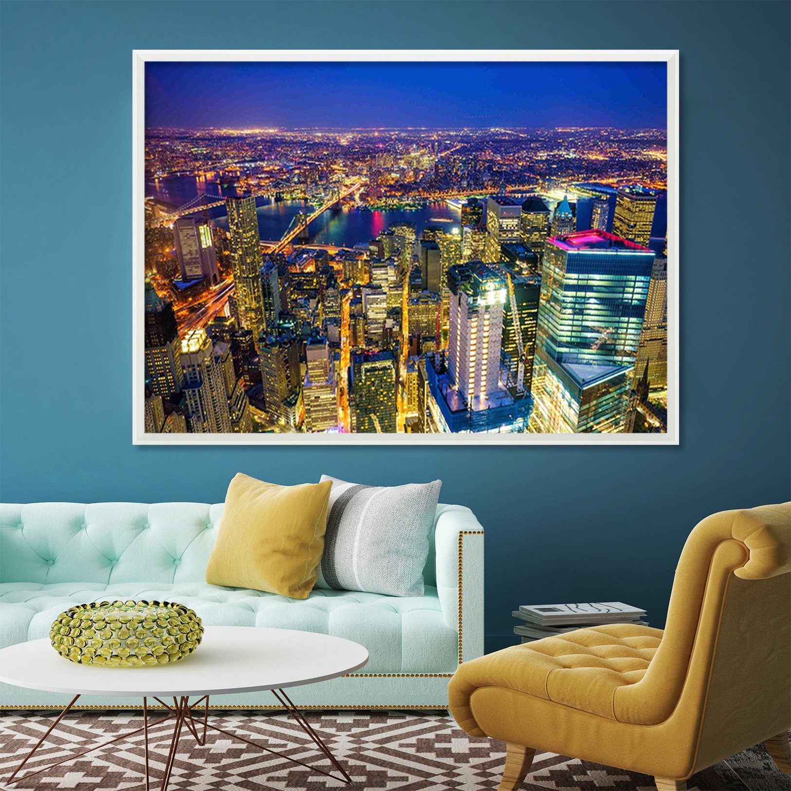 3D Big City 153 Fake Framed Print Painting Wallpaper AJ Creativity Home