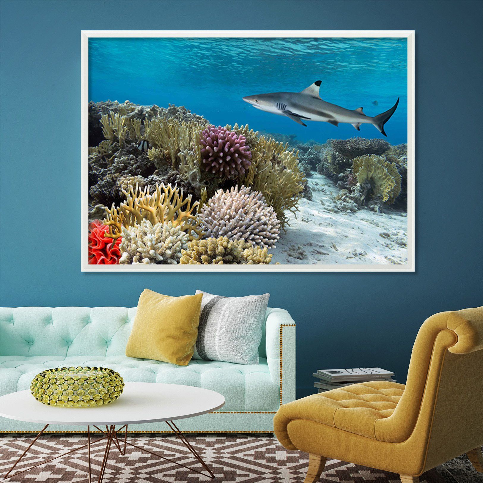 3D Submarine Coral 163 Fake Framed Print Painting Wallpaper AJ Creativity Home