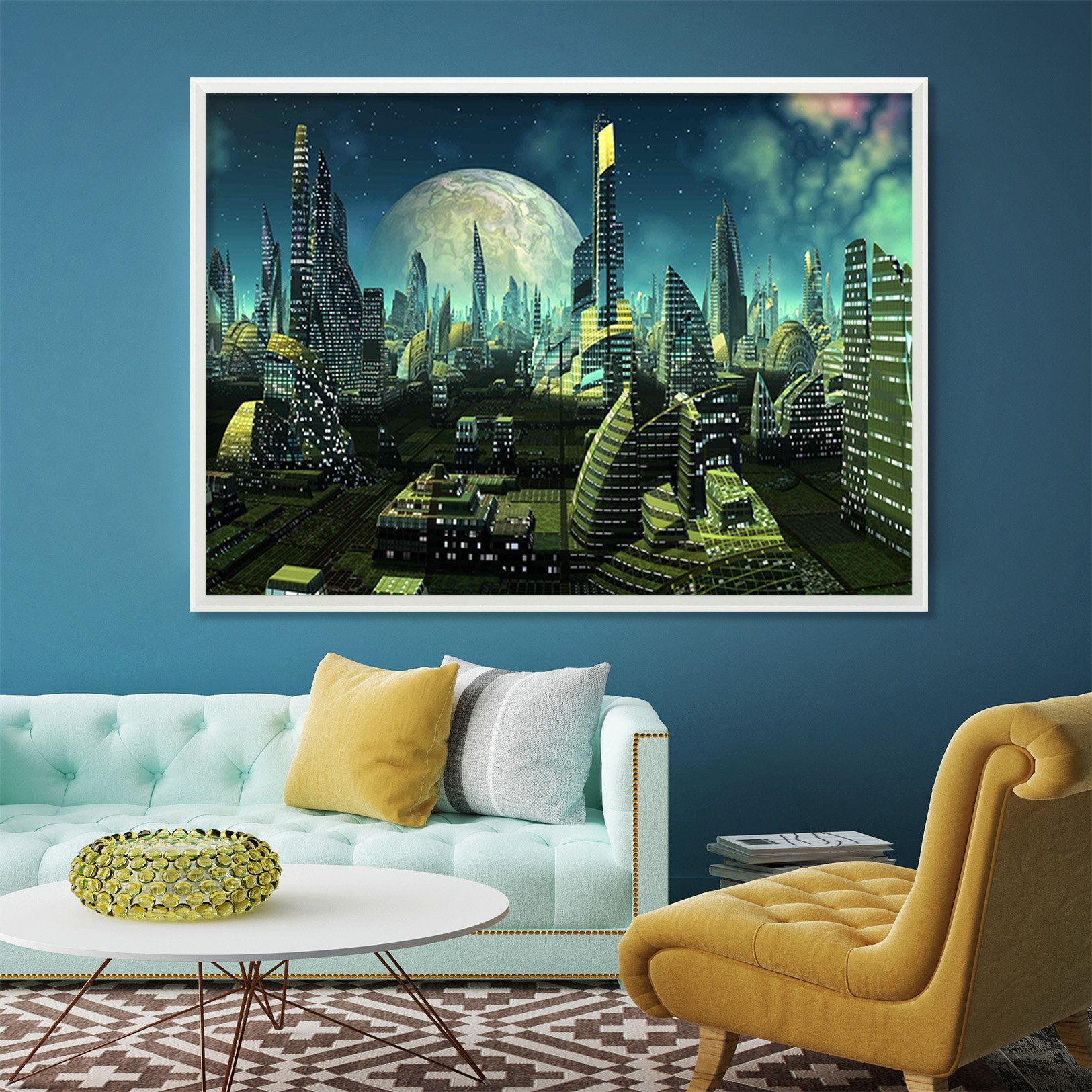 3D High Ttech 019 Fake Framed Print Painting Wallpaper AJ Creativity Home