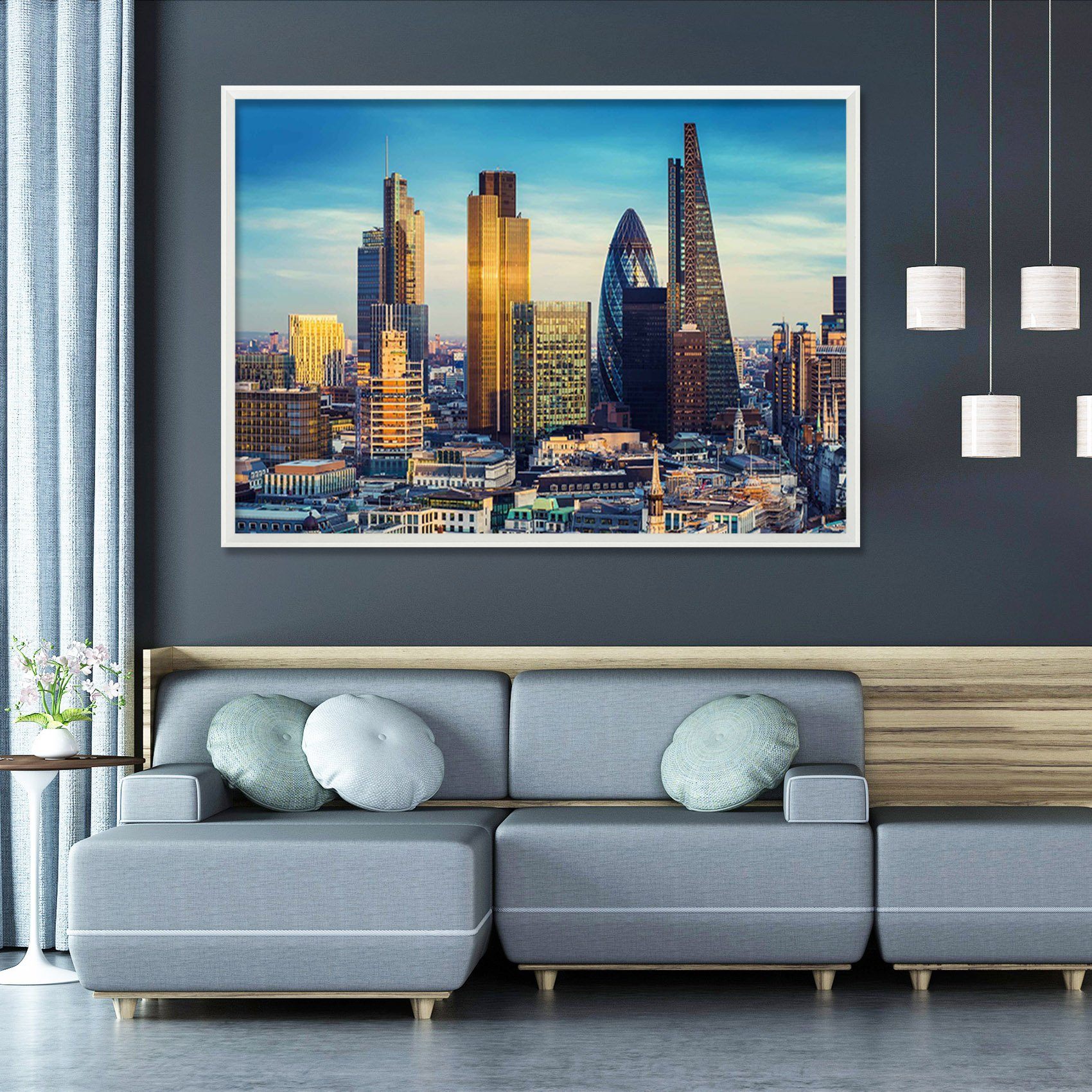 3D Luxury Building 198 Fake Framed Print Painting Wallpaper AJ Creativity Home