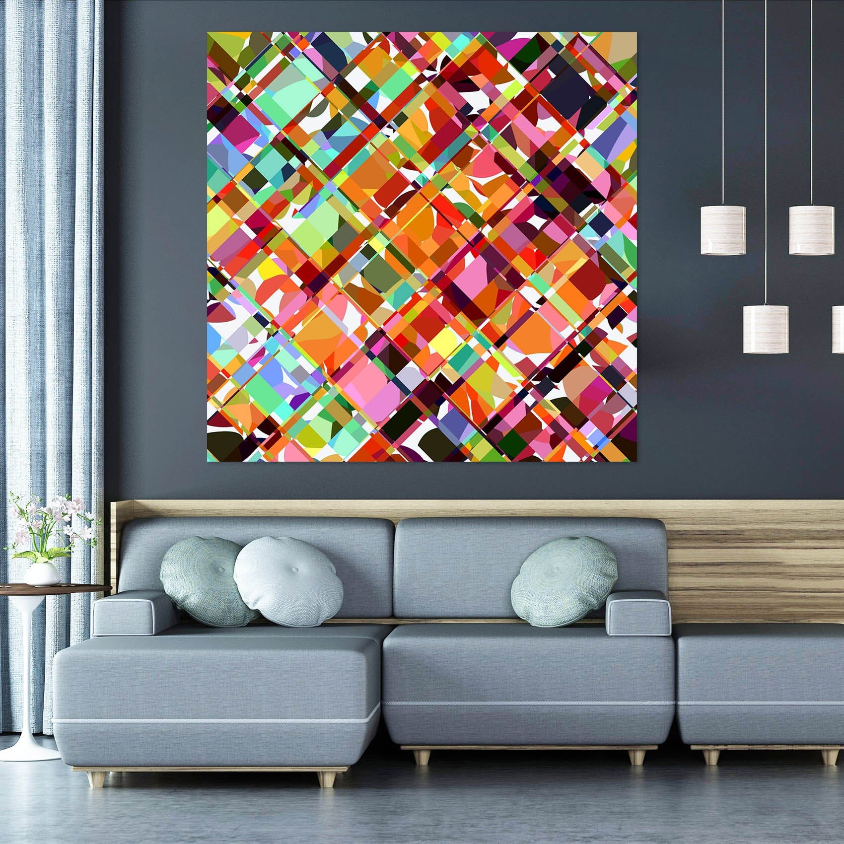 3D Color Pattern 014 Shandra Smith Wall Sticker Wallpaper AJ Wallpaper 2