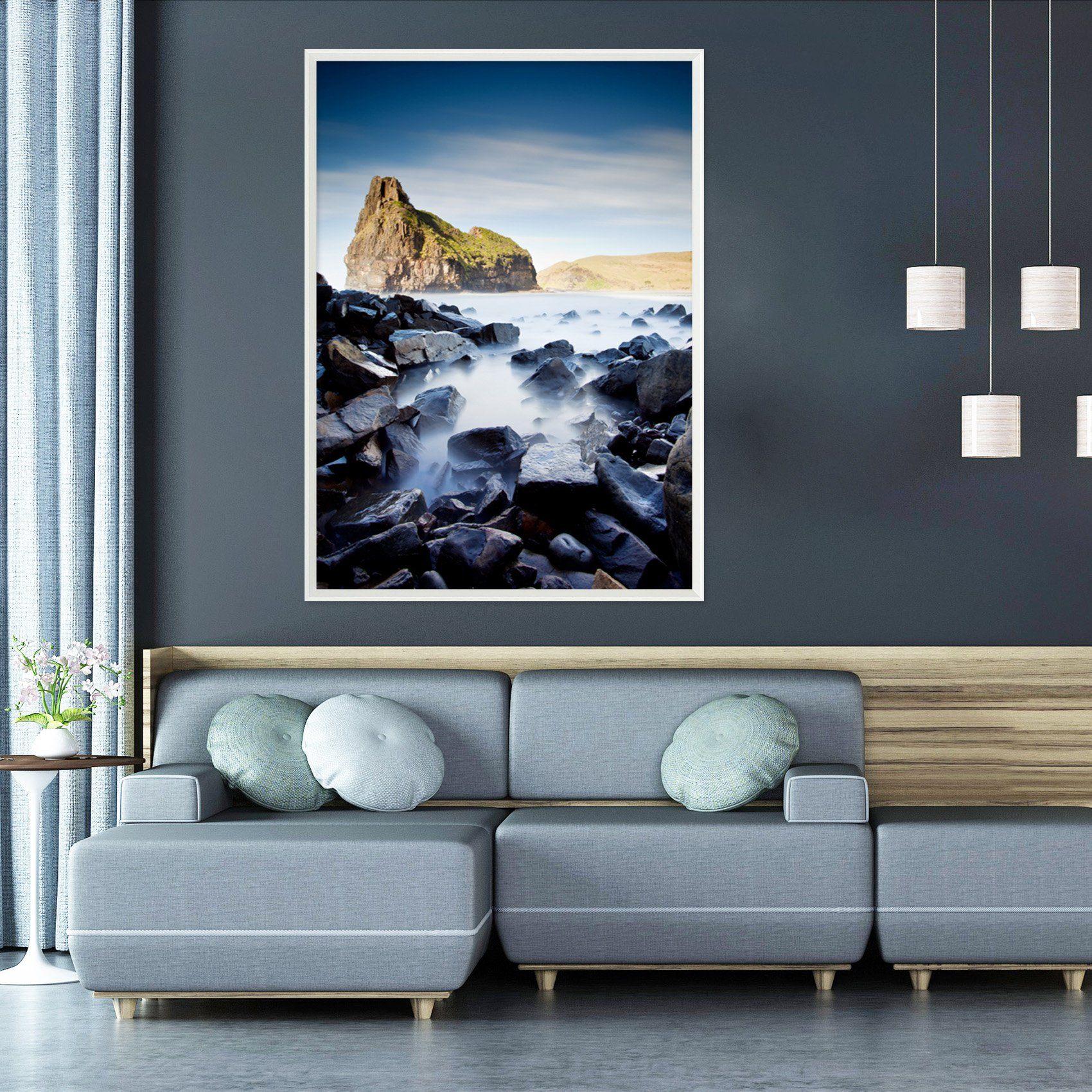 3D Stone Blocks 148 Fake Framed Print Painting Wallpaper AJ Creativity Home