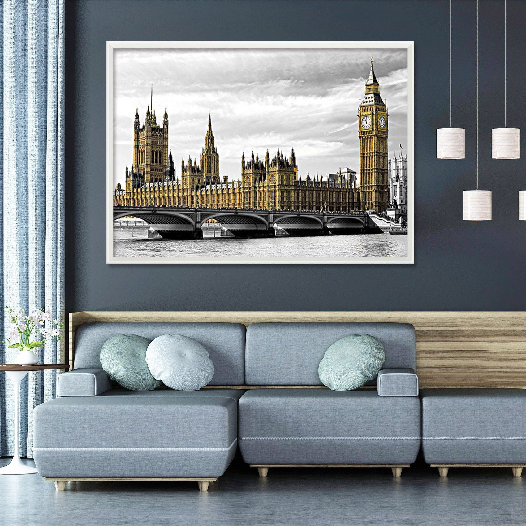 3D Bell Tower 015 Fake Framed Print Painting Wallpaper AJ Creativity Home