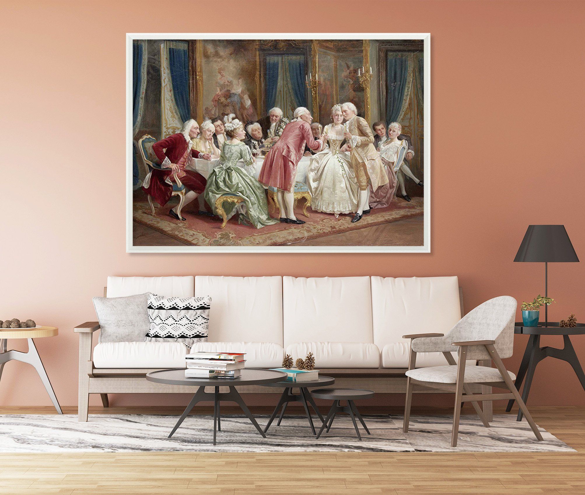 3D Warm Greeting 042 Fake Framed Print Painting Wallpaper AJ Creativity Home