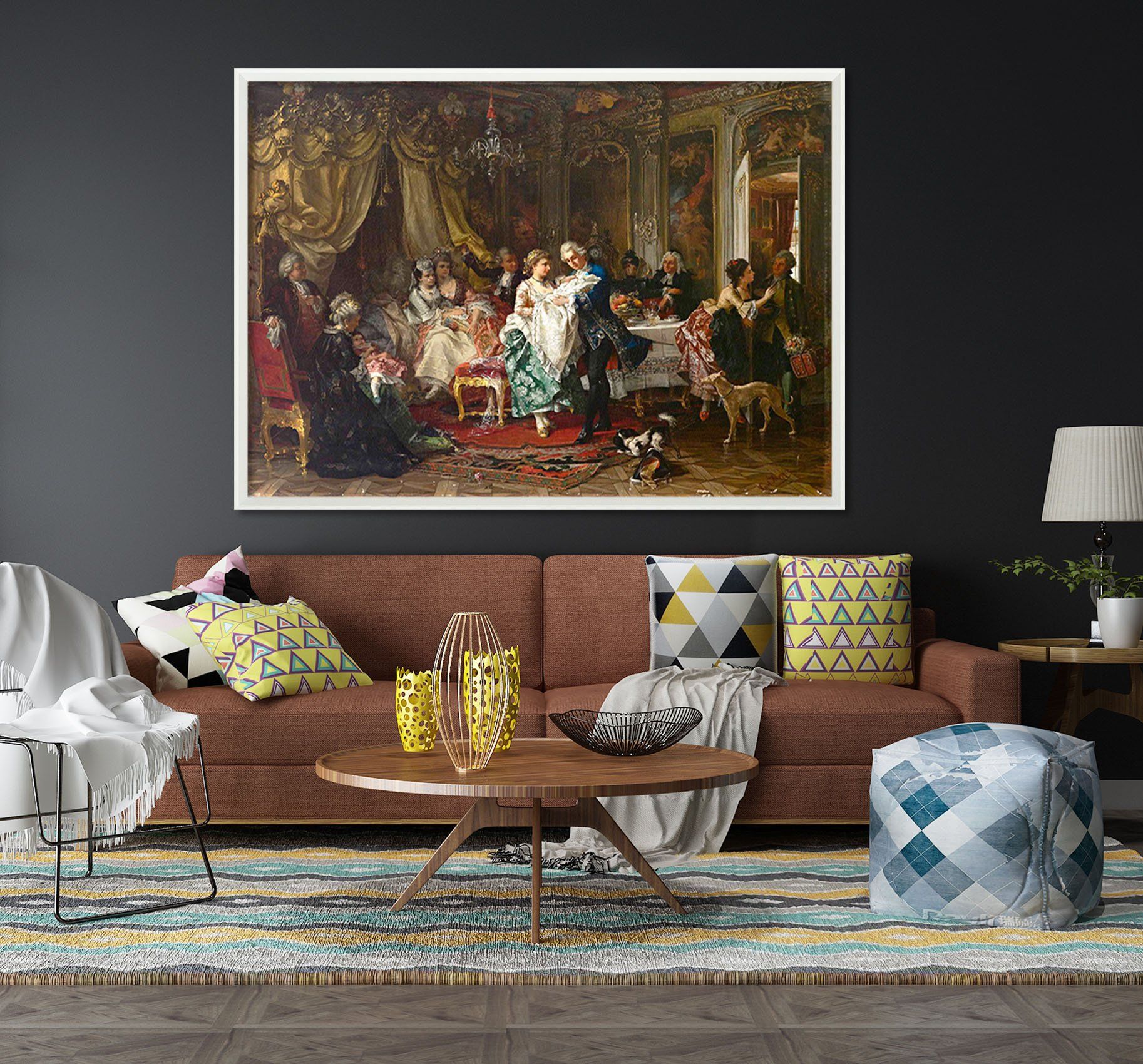 3D Cute child 045 Fake Framed Print Painting Wallpaper AJ Creativity Home