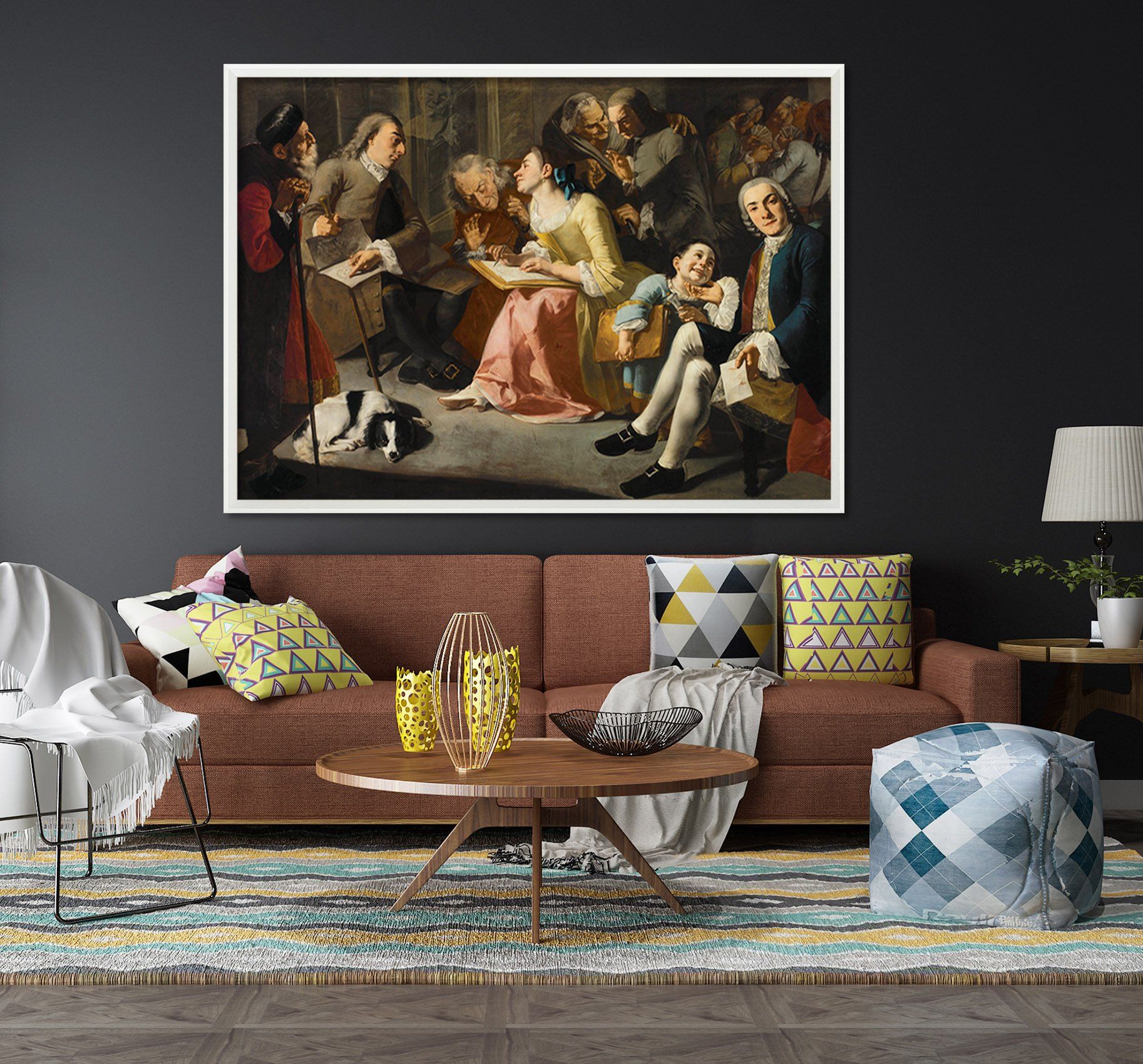 3D Study Exchange 035 Fake Framed Print Painting Wallpaper AJ Creativity Home