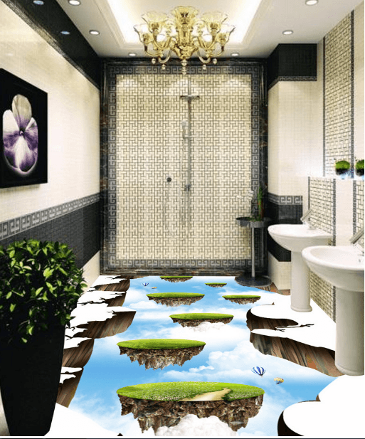 3D Vacant 247 Floor Mural Wallpaper AJ Wallpaper 2