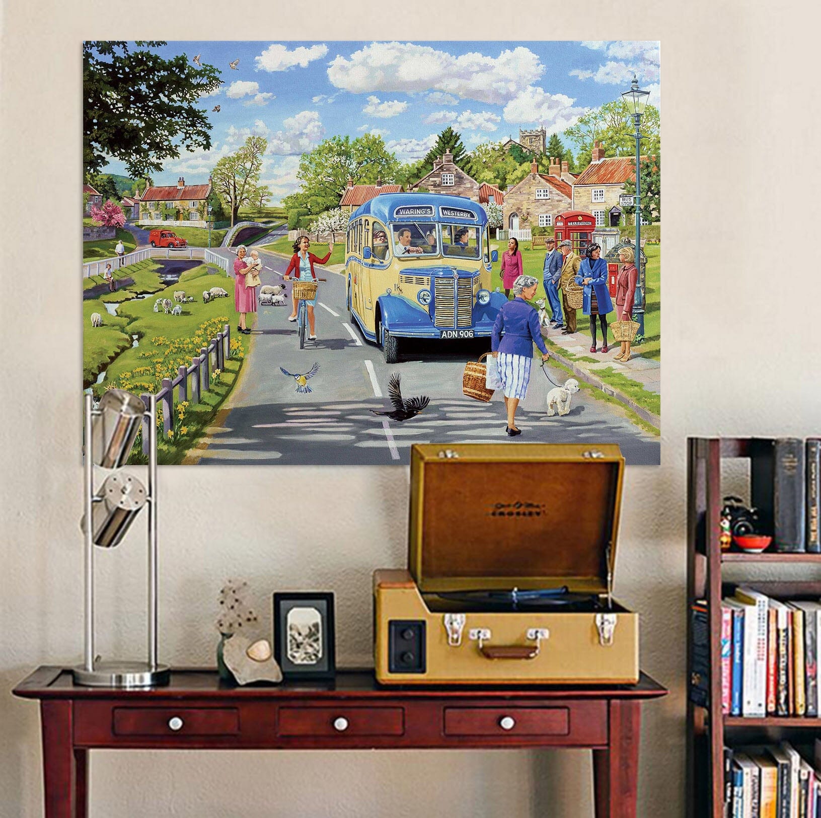 3D The Village Bus Stop 082 Trevor Mitchell Wall Sticker Wallpaper AJ Wallpaper 2