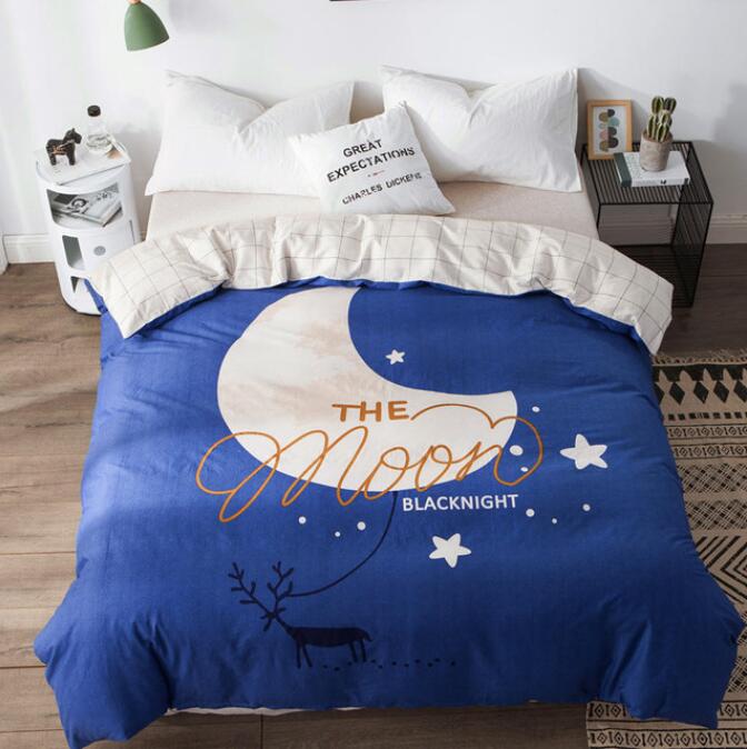 3D Moon 3010 Bed Pillowcases Quilt