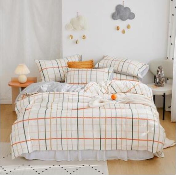 3D Color Line Grid 20021 Bed Pillowcases Quilt