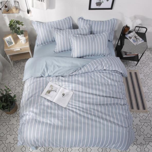 3D Light Gray Vertical Stripes 4050 Bed Pillowcases Quilt