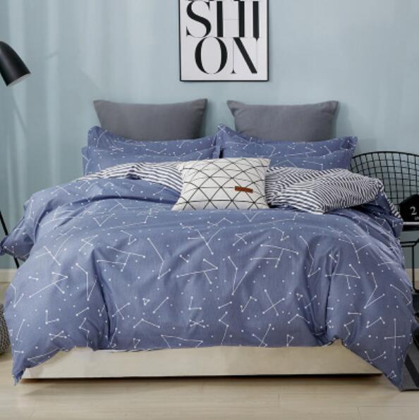 3D Grey Constellation Star Trails 4052 Bed Pillowcases Quilt
