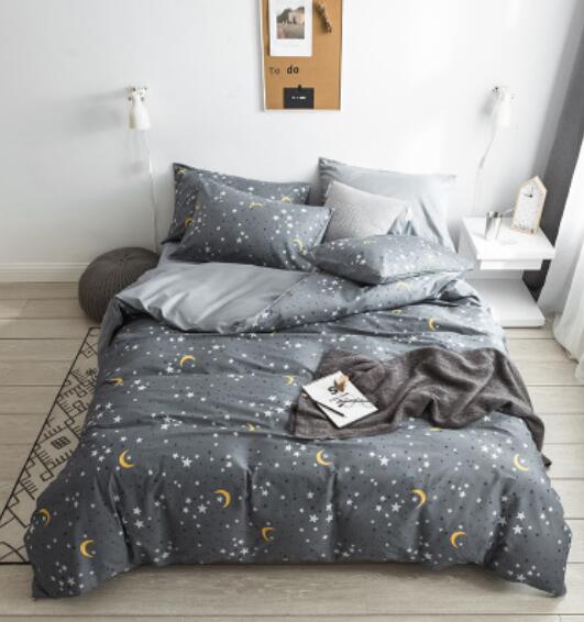 3D Gray Moon 14051 Bed Pillowcases Quilt