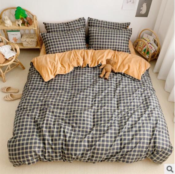 3D Black Grid 18045 Bed Pillowcases Quilt