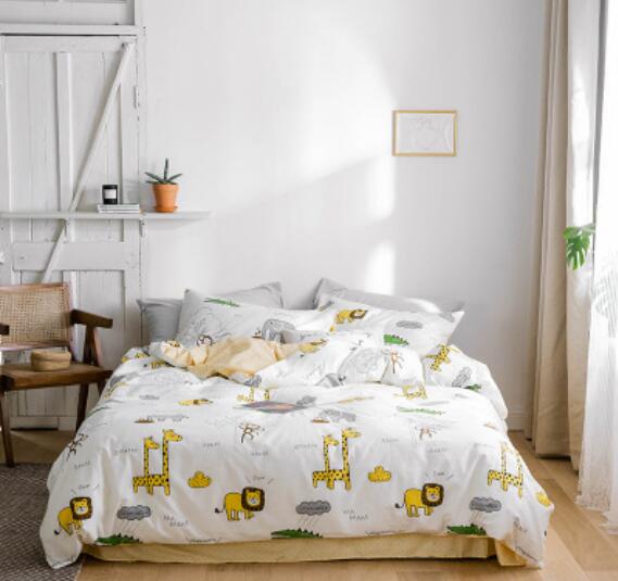 3D Giraffe Lion 40117 Bed Pillowcases Quilt