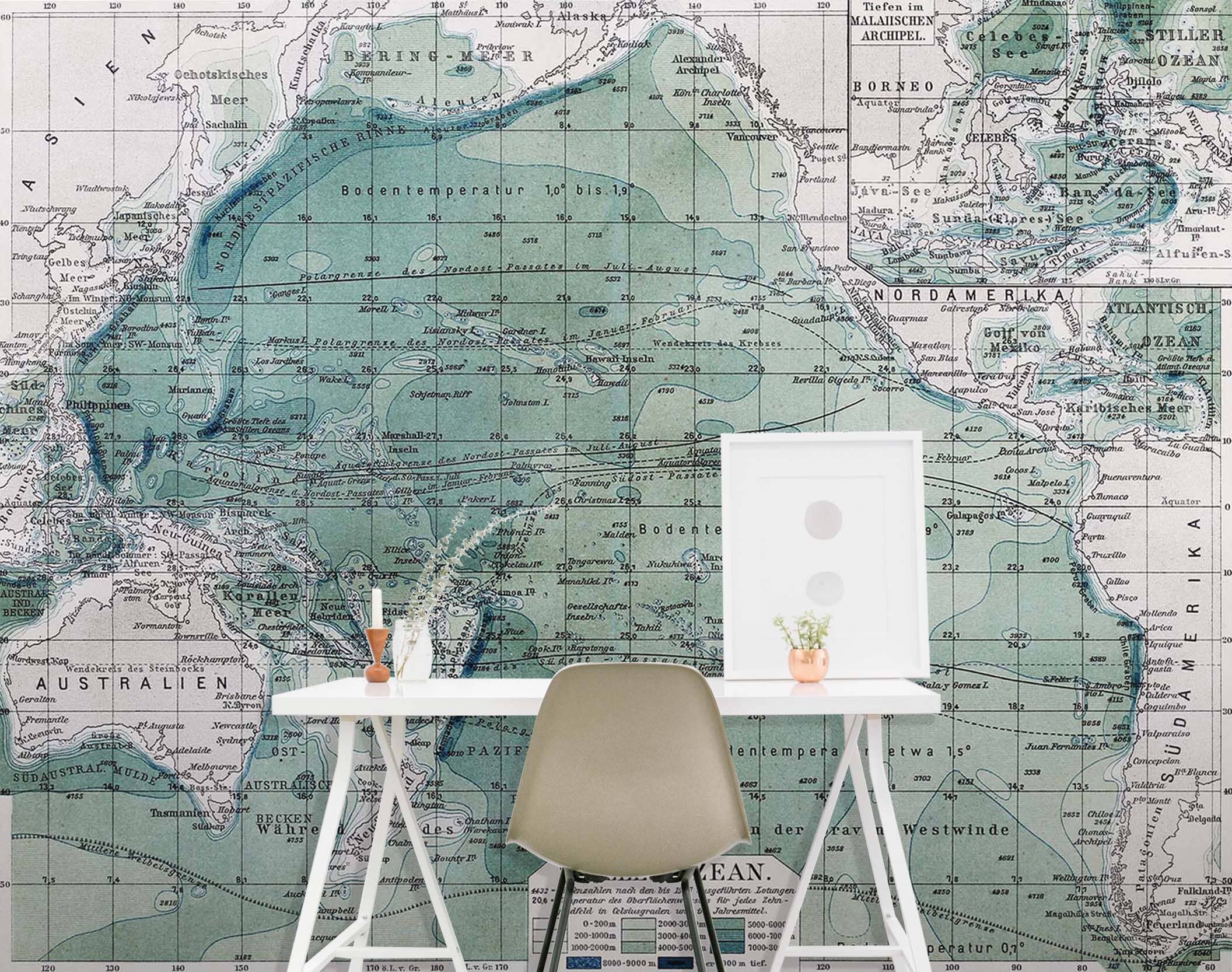 3D Green World Map 118 Wall Murals Wallpaper AJ Wallpaper 2